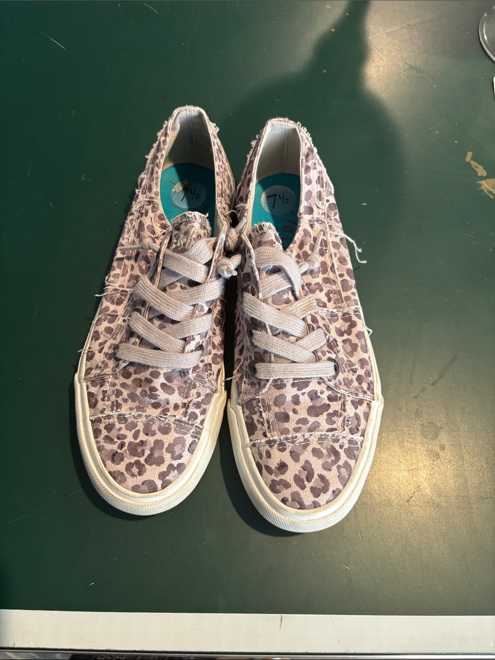 Women’s Leopard Print Blowfish Casual Sneakers - Beige/Pink
